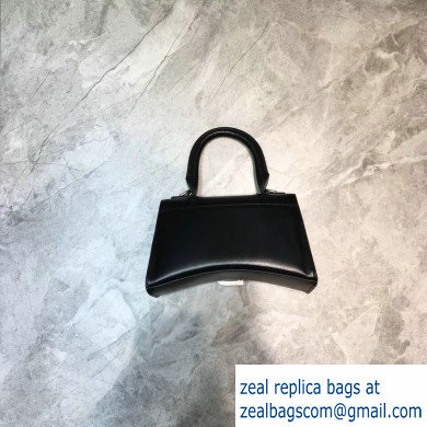 Balenciaga Hourglass XS Top Handle Bag Black/Silver