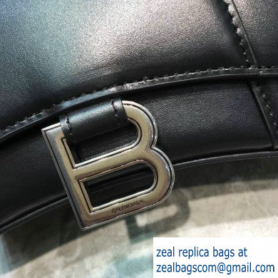 Balenciaga Hourglass XS Top Handle Bag Black/Silver