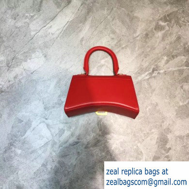 Balenciaga Hourglass XS Top Handle Bag Red/Gold - Click Image to Close