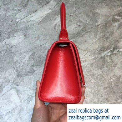 Balenciaga Hourglass XS Top Handle Bag Red/Gold - Click Image to Close