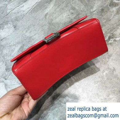 Balenciaga Hourglass XS Top Handle Bag Red/Silver - Click Image to Close