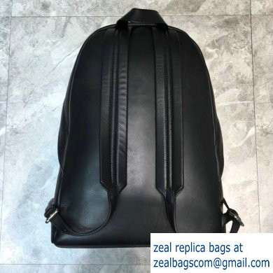 Balenciaga Lambskin Explorer Backpack Bag Black/Front Red Logo - Click Image to Close