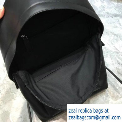 Balenciaga Lambskin Explorer Backpack Bag Black/Front Red Logo - Click Image to Close
