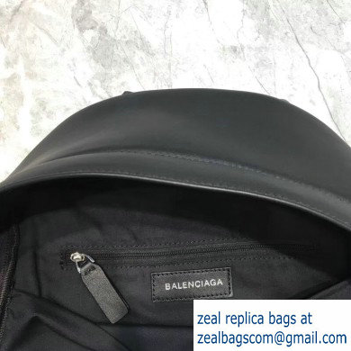 Balenciaga Lambskin Explorer Backpack Bag Black/Front Red Logo