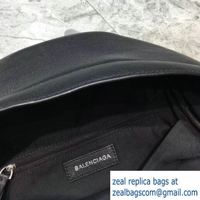 Balenciaga Lambskin Explorer Backpack Bag Black/Red Logo - Click Image to Close