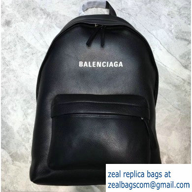 Balenciaga Lambskin Explorer Backpack Bag Black/White Logo