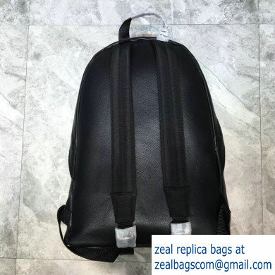 Balenciaga Lambskin Explorer Backpack Bag Black/White Logo - Click Image to Close