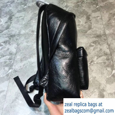 Balenciaga Lambskin Explorer Backpack Medium Bag B. Black