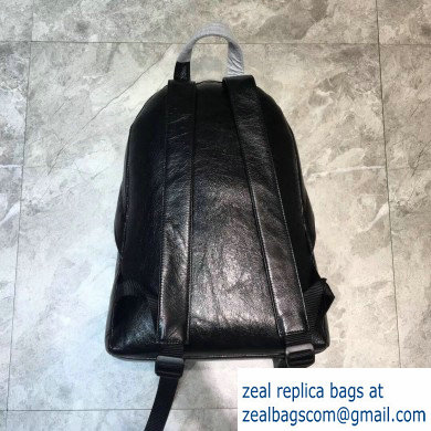 Balenciaga Lambskin Explorer Backpack Medium Bag B. Black