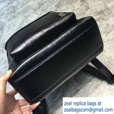 Balenciaga Lambskin Explorer Backpack Medium Bag B. Black