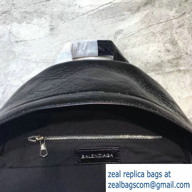 Balenciaga Lambskin Explorer Backpack Medium Bag B. Black