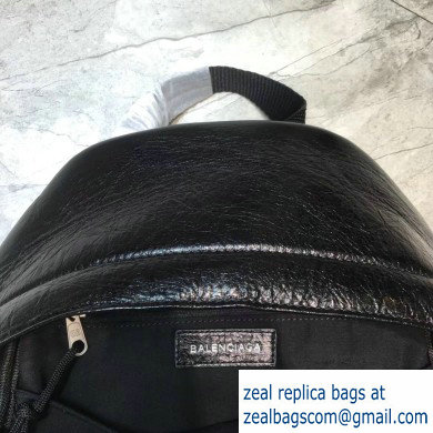 Balenciaga Lambskin Explorer Backpack Medium Bag Black - Click Image to Close