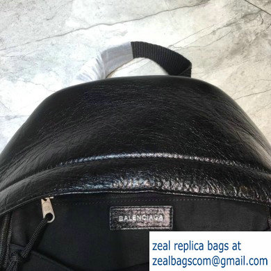 Balenciaga Lambskin Explorer Backpack Medium Bag Black