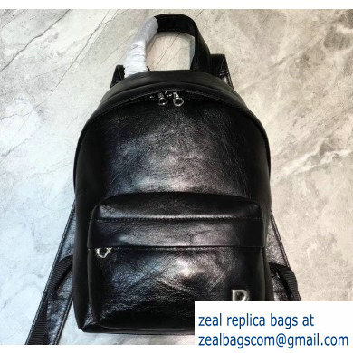 Balenciaga Lambskin Explorer Backpack Small Bag B. Black - Click Image to Close