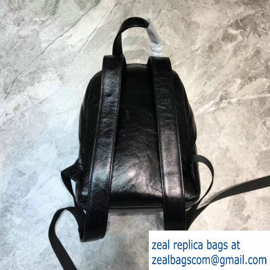 Balenciaga Lambskin Explorer Backpack Small Bag B. Black - Click Image to Close