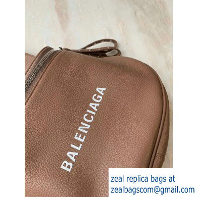 Balenciaga Logo Crossbody Bag with Canvas Strap Camel - Click Image to Close