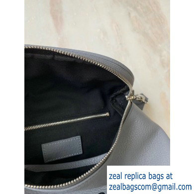 Balenciaga Logo Crossbody Bag with Canvas Strap Gray - Click Image to Close