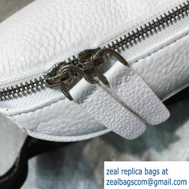 Balenciaga Logo Leather Shoulder Chest Bag White - Click Image to Close