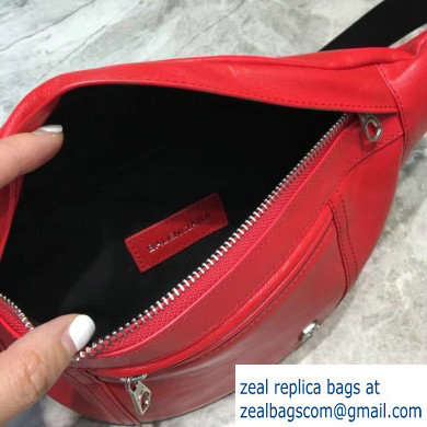Balenciaga Nappa Leather B. Belt Pack Bag Red