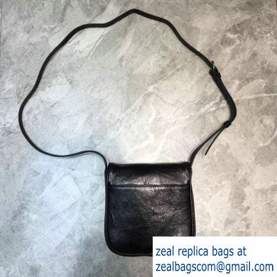 Balenciaga Nappa Leather B. Shoulder Bag Black