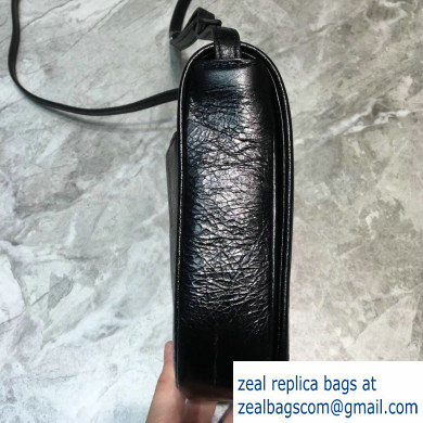 Balenciaga Nappa Leather B. Shoulder Bag Black