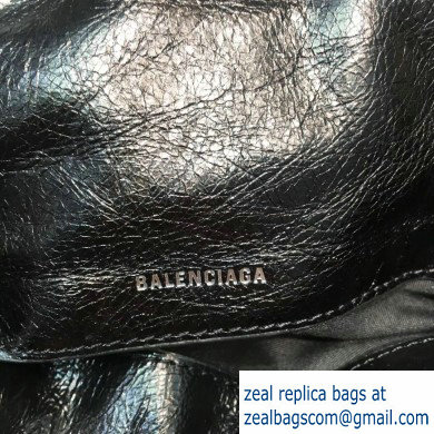 Balenciaga Nappa Leather B. Shoulder Bag Black - Click Image to Close