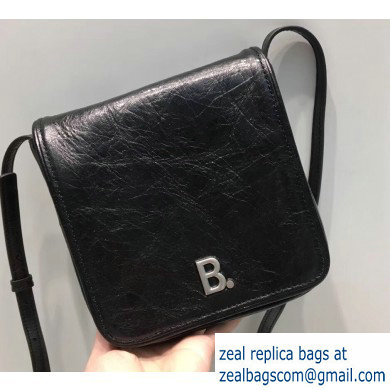 Balenciaga Nappa Leather B. Shoulder Bag Black