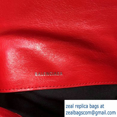 Balenciaga Nappa Leather B. Shoulder Bag Red - Click Image to Close