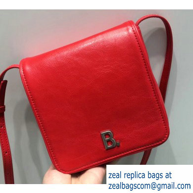 Balenciaga Nappa Leather B. Shoulder Bag Red