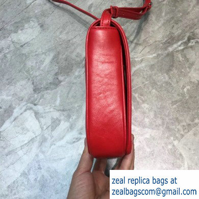 Balenciaga Nappa Leather B. Shoulder Bag Red