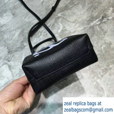 Balenciaga North-South Mini Shopping Phone Holder Bag B.B. Black