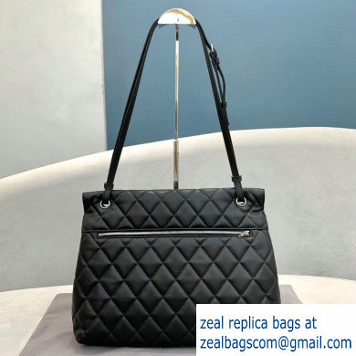 Balenciaga Quilting B. Shoulder Bag in Nappa Calfskin Black - Click Image to Close