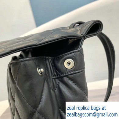 Balenciaga Quilting B. Shoulder Bag in Nappa Calfskin Black - Click Image to Close