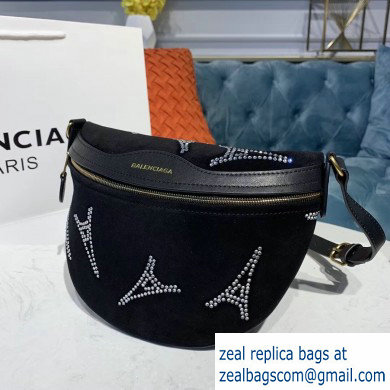 Balenciaga Souvenirs XXS Belt Pack Bag Black/Tower - Click Image to Close