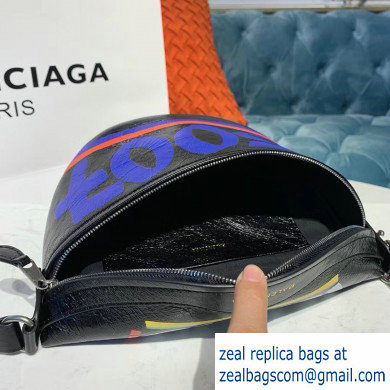 Balenciaga Souvenirs XXS Belt Pack Bag Graffiti Black/Multicolor - Click Image to Close