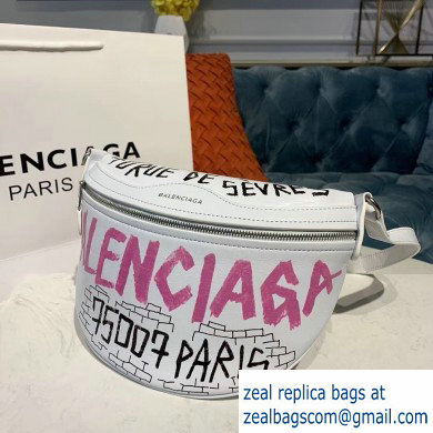 Balenciaga Souvenirs XXS Belt Pack Bag Graffiti White/Multicolor