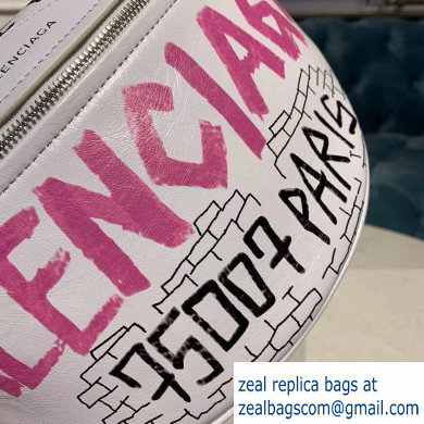 Balenciaga Souvenirs XXS Belt Pack Bag Graffiti White/Multicolor - Click Image to Close