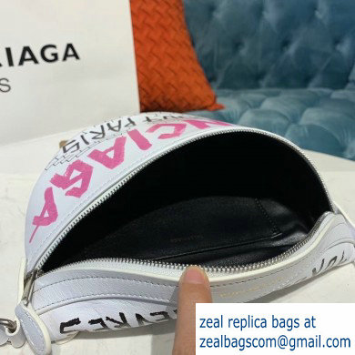 Balenciaga Souvenirs XXS Belt Pack Bag Graffiti White/Multicolor - Click Image to Close