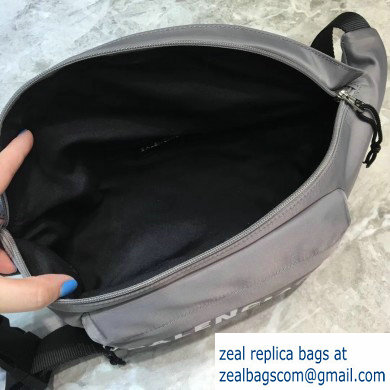 Balenciaga Wheel Logo Nylon Belt Pack Bag Gray - Click Image to Close