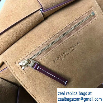 Bottega Veneta Arco 29 Top Handle Mini Bag with Maxi Weave Burgundy 2020 - Click Image to Close