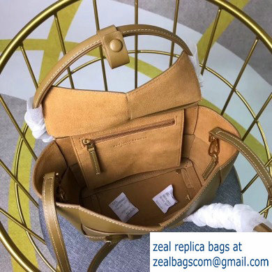 Bottega Veneta Arco 29 Top Handle Mini Bag with Maxi Weave Moutarde 2020 - Click Image to Close