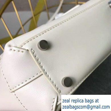 Bottega Veneta Arco 29 Top Handle Mini Bag with Maxi Weave White 2020 - Click Image to Close