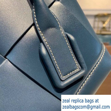Bottega Veneta Arco 33 Top Handle Bag with Maxi Weave Blue 2020