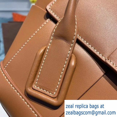 Bottega Veneta Arco 33 Top Handle Bag with Maxi Weave Brown 2020