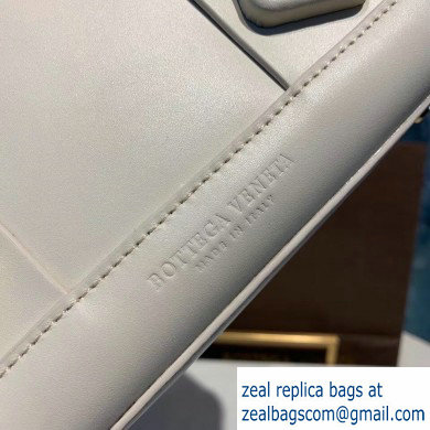 Bottega Veneta Arco 33 Top Handle Bag with Maxi Weave White 2020