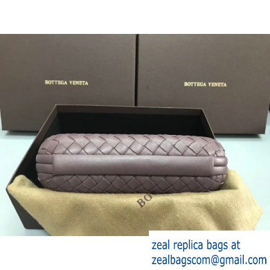 Bottega Veneta Intrecciato Bronze Chain Knot Clutch Bag Lavender - Click Image to Close