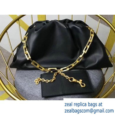 Bottega Veneta The Pouch Clutch Chain Shoulder Bag Black 2020
