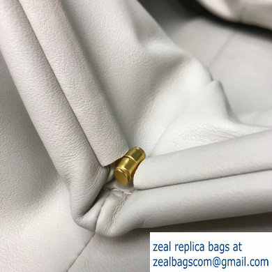 Bottega Veneta The Pouch Clutch Chain Shoulder Bag White 2020
