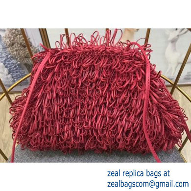 Bottega Veneta The Sponge Pouch 20 Clutch Bag with Strap Fuchsia - Click Image to Close