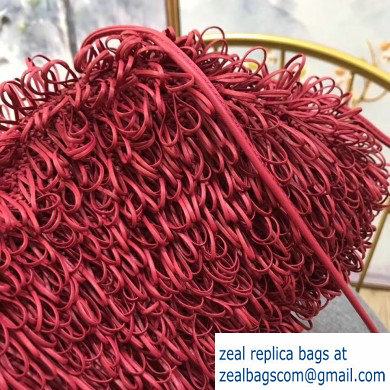 Bottega Veneta The Sponge Pouch 20 Clutch Bag with Strap Fuchsia - Click Image to Close